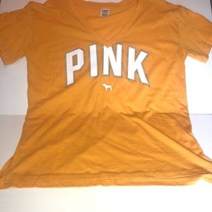 PINK V-neck Tee